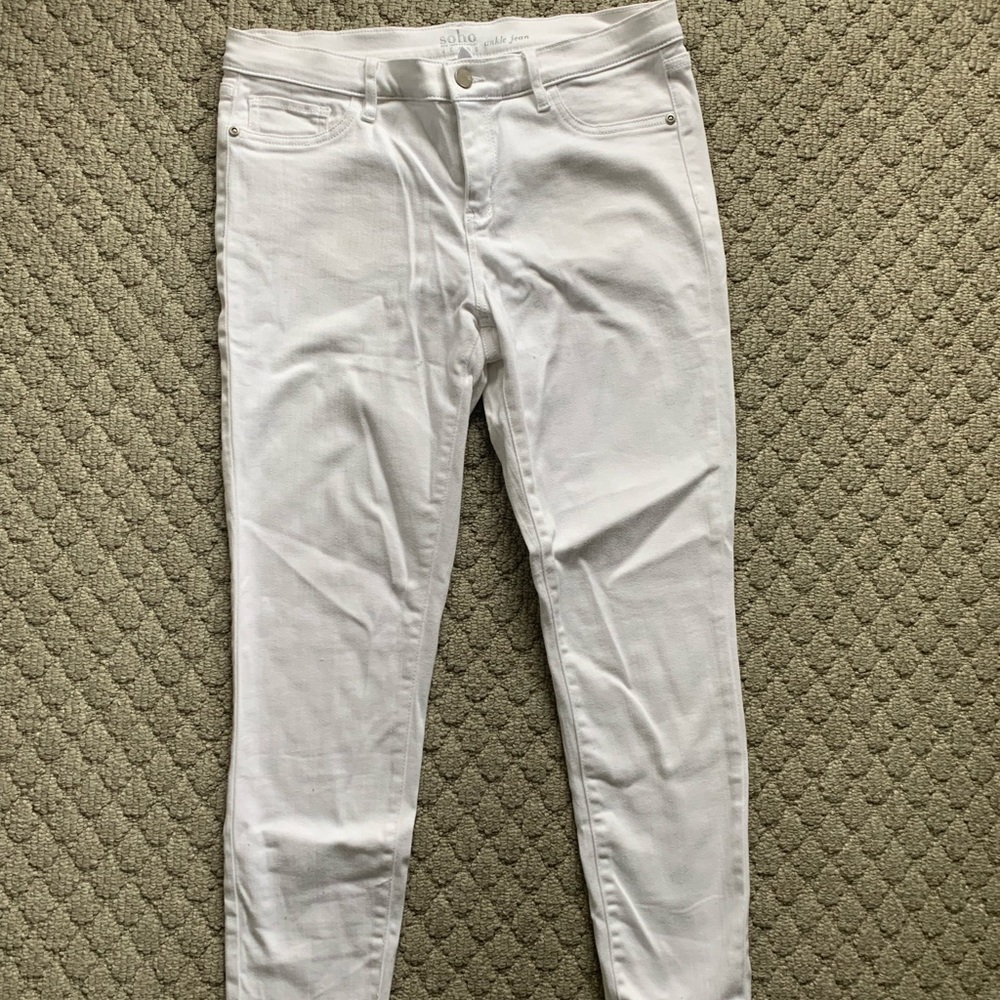 White stretch jeans